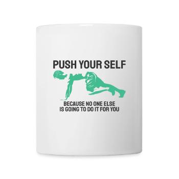 Funny Gym Motivational Quote Lettering Typography - Mug - white - Front