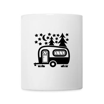 Drôles de citations de camping, Caravane - Mug blanc - blanc - Devant