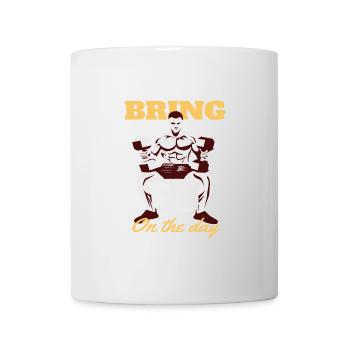 Funny Gym Motivational Quote Lettering Typography - Mug - white - Front