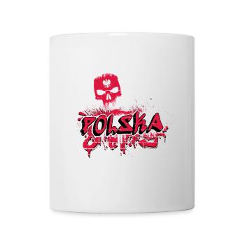 Poland graffiti skull design - Mug - white - Front