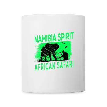 Design safari en Afrique en Namibie - Mug blanc - blanc - Devant