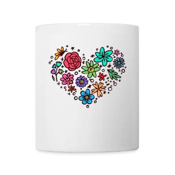 Natur Herz Naturliebhaber - Tasse - Weiß - Vorne