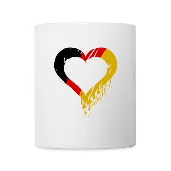 Un cœur pour l’Allemagne - Mug blanc - blanc - Devant