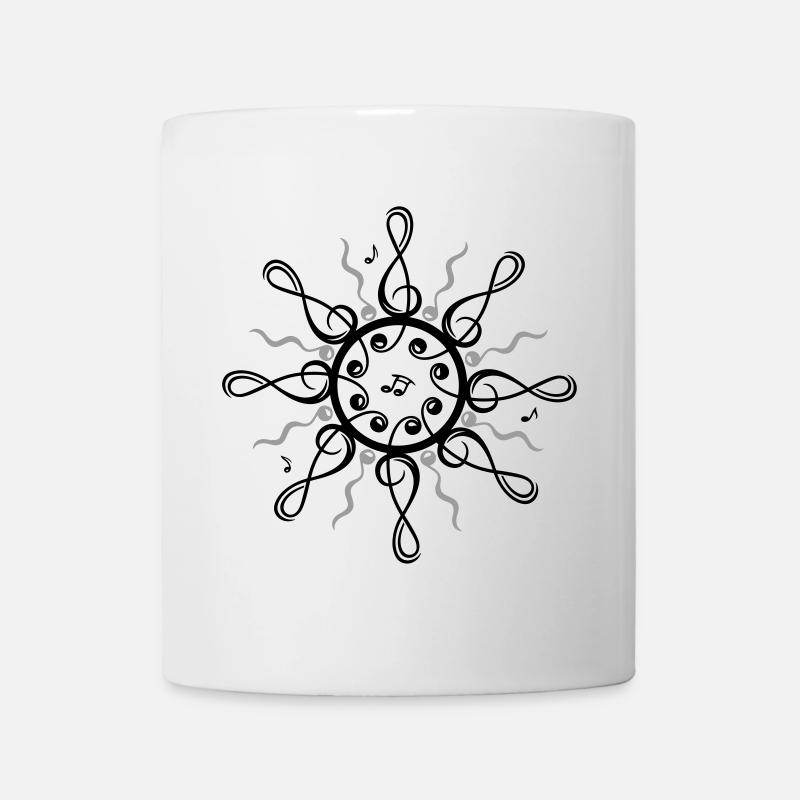Musique Soleil Clé de musique Notes musicales - Mug blanc - blanc