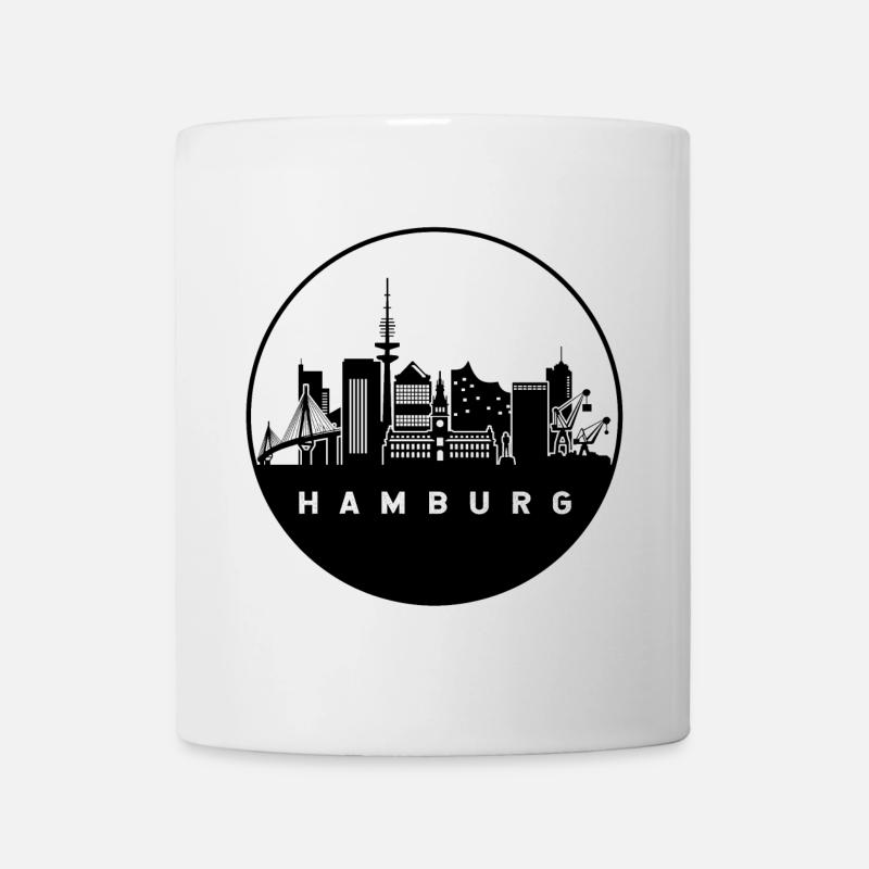 Hamburg Germany Skyline - Mug - white