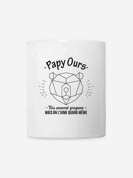 Papy ours - Mug blanc - blanc