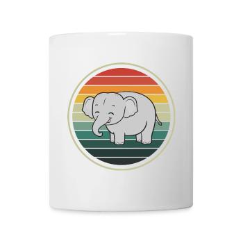 Elefant Elefanten - Tasse - Weiß - Vorne