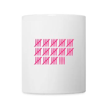 69 Anniversaire Liste-barres - 69 ans - Mug blanc - blanc - Devant