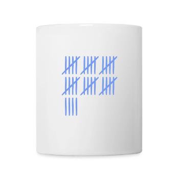 34 Geburtstag Strichliste - 34 Jahre alt - Tasse - Weiß - Vorne