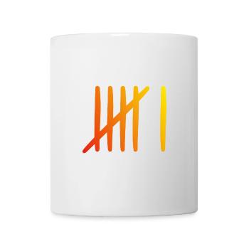 6 birthday tally sheet - 6 years old - Mug - white - Front
