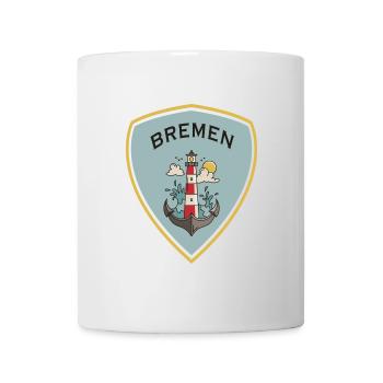 Crête du phare de Brême - Mug blanc - blanc - Devant
