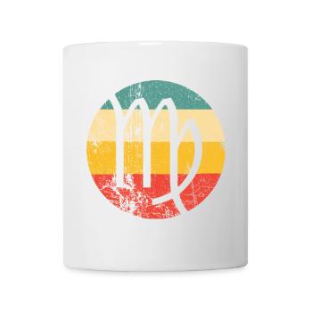Signe astrologique Vierge - Astrologie zodiaque - Mug blanc - blanc - Devant