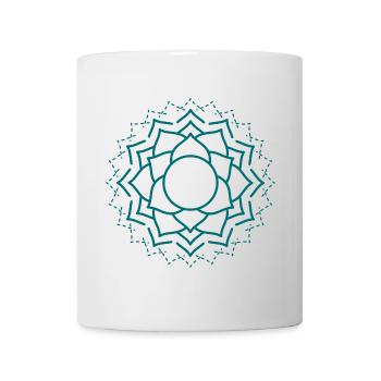 Intricate Mandala Floral Pattern - Mug - white - Front