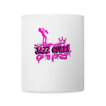 Jazz Queen Graffiti Design - Tasse - Weiß - Vorne