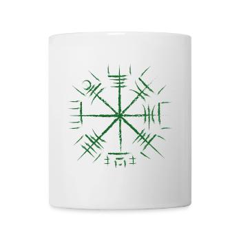 Norse Rune Star Green - Mug - white - Front