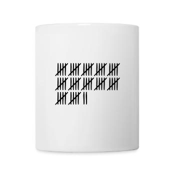 62 Geburtstag Strichliste - 62 Jahre alt - Tasse - Weiß - Vorne