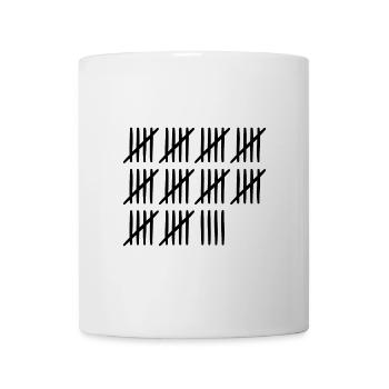 54 birthday tally sheet - 54 years old - Mug - white - Front