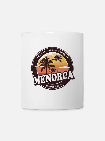 Minorque Espagne Vintage Beach Design - Mug blanc - blanc