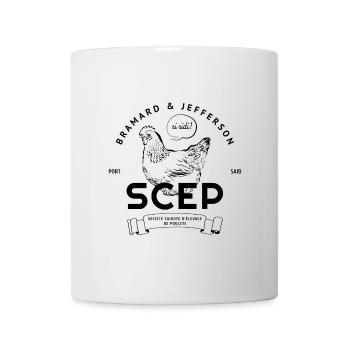 SCEP Poster - OSS 117, parodie film Lucien Bramard - Mug blanc - blanc - Devant