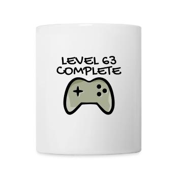 63. Geburtstag - 63 Jahre Geschenk - Tasse - Weiß - Vorne