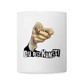 Jeder Mensch ist Kunst | DU BIST KUNST - Tasse - Weiß - Vorne
