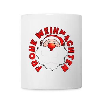 Frohe Weihnachten - WEIHNACHTSMANN - Tasse - Weiß - Vorne