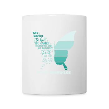 I Am The Storm Ptsd Awareness Butterfly - Mug - white - Front