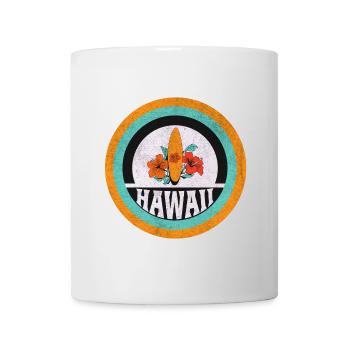 Hawaii Surf Vintage Design - Tasse - Weiß - Vorne