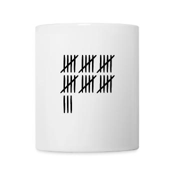 33rd birthday tally sheet 33 years old - Mug - white - Front