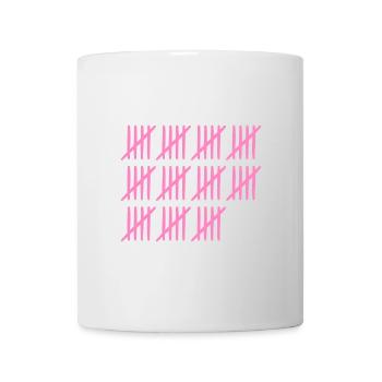 55th birthday tally sheet 55 years old - Mug - white - Front