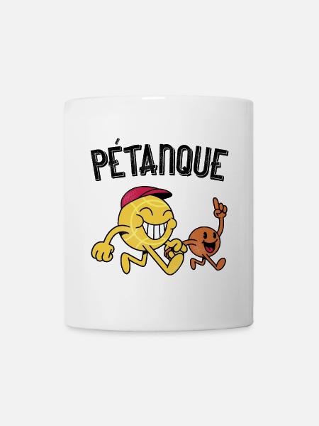 Boulette de pétanque avec boules de porc - Mug blanc - blanc