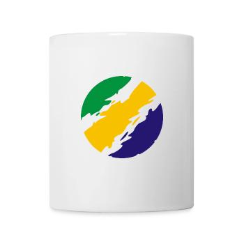 Brazil Colors Flag Flag - Mug - white - Front