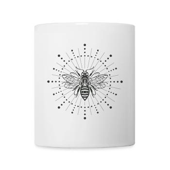 Biene Sonnenstrahlen Honigbiene - Tasse - Weiß - Vorne