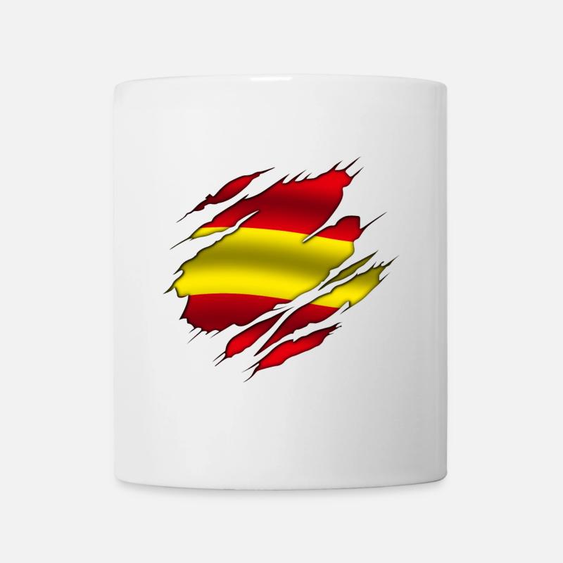 Spain - Spain - Spain - Torn design - Mug - white