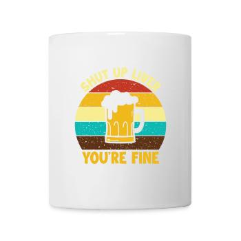 Taisez le foie, vous êtes bien pour les alcooliques - Mug blanc - blanc - Devant