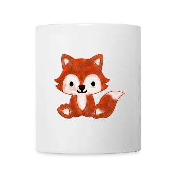 kleine niedliche Baby Fuchs für Kinder - Tasse - Weiß - Vorne