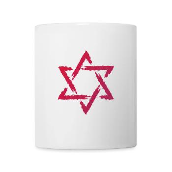 Le symbole de l’étoile de David - Mug blanc - blanc - Devant