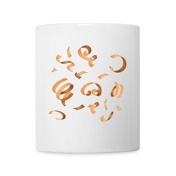 Wood chips - Where planing is done, chips fall - Mug - white - Front