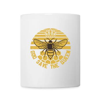 God Save The Queen Beekeeper Honey Bee - Mug blanc - blanc - Devant
