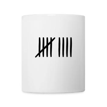 9th birthday tally sheet 9 years old - Mug - white - Front
