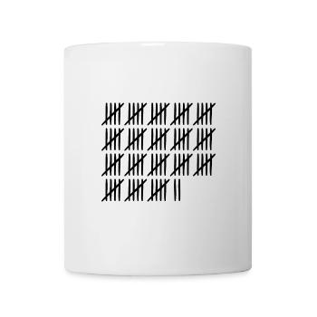 92 ans liste-traits 92 ans - Mug blanc - blanc - Devant