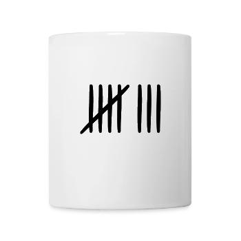 8. Geburtstag Strichliste 8 Jahre alt - Tasse - Weiß - Vorne