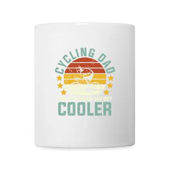 Cycling Dad Like Regular Dad But Cooler - Mug - white - Front