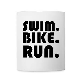 Triathlon Icon Logo Icon Group Team Graphic - Mug - white - Front