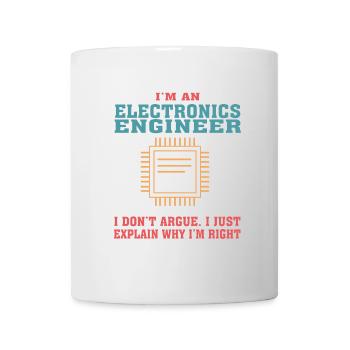 Drôle de devis d’ingénierie électronique pour l’électronique - Mug blanc - blanc - Devant