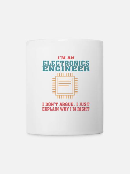 Drôle de devis d’ingénierie électronique pour l’électronique - Mug blanc - blanc