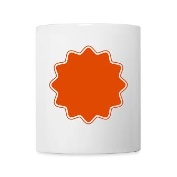 Emblem | Form | Stern runde Ecken (Vectorgraphic) - Tasse - Weiß - Vorne