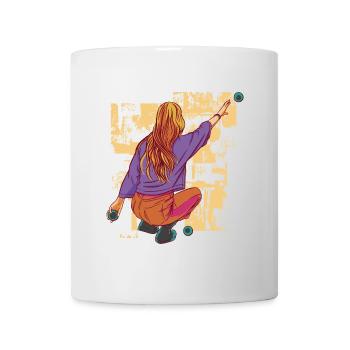 Le joueur de boule lance une tenue de boule de boule pour les boules - Mug blanc - blanc - Devant