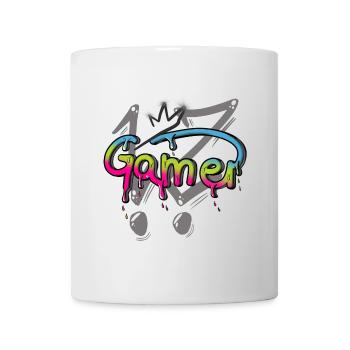 Graffiti Gamer Zocker Gaming - Mug blanc - blanc - Devant