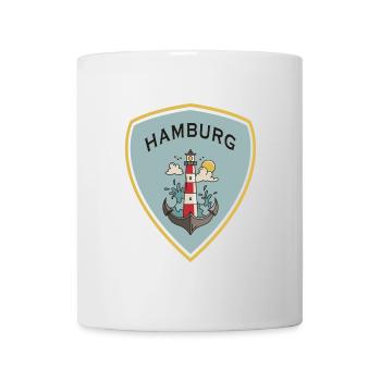 Design de l'écusson Hambourg - Mug blanc - blanc - Devant